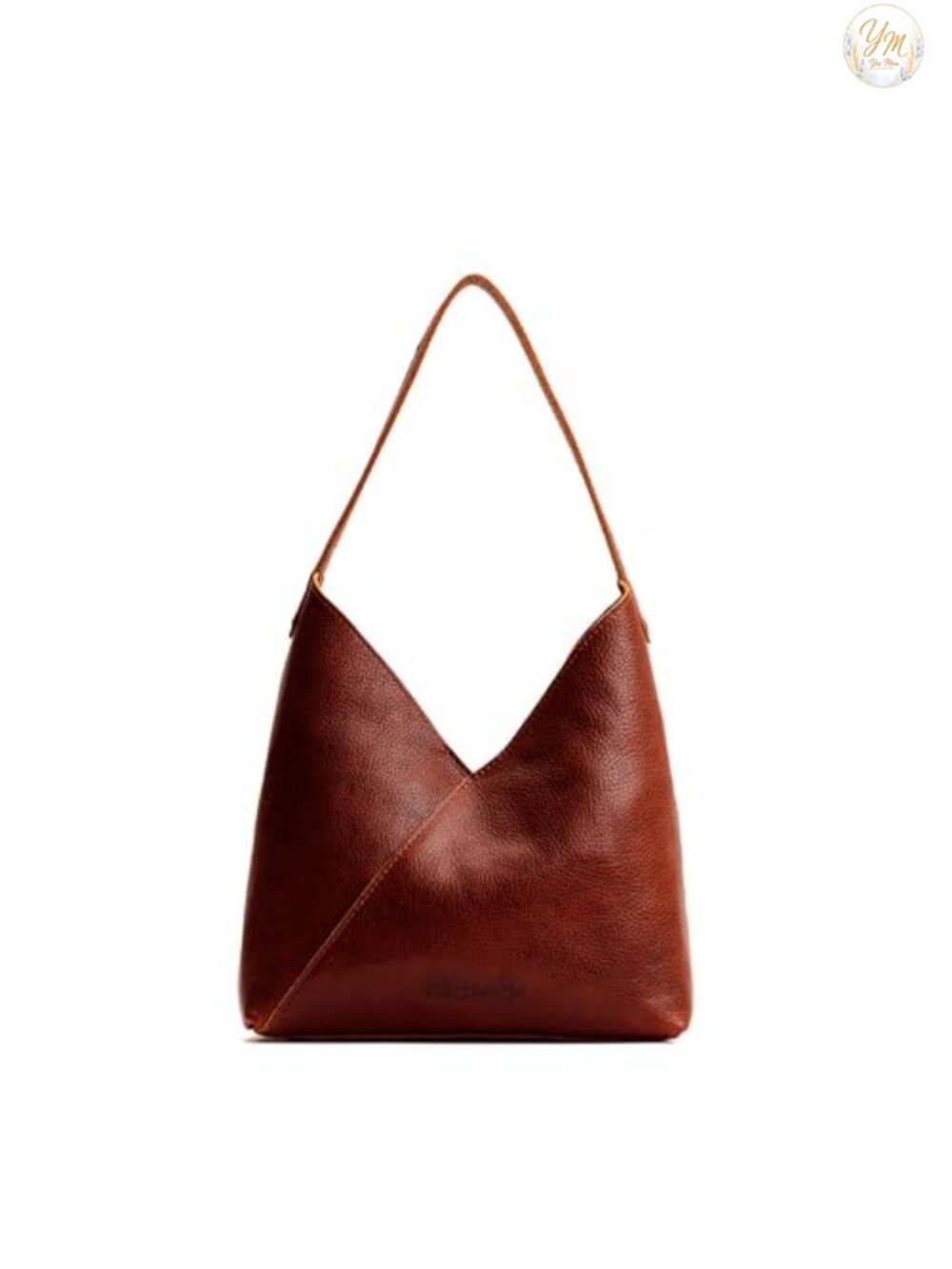 Handmade Full Grain Leather Slouchy Shoulder Bag with Magnetic Closure